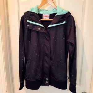 Empyre Black Snow Hooded Jacket with Mint Lining
